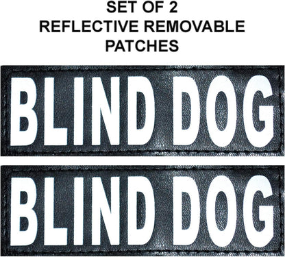 Blind Dog Harness No Pull No Escape Dog Vest for Blind Dogs Adjustable Vest with Handle Blind Dog Accessories and Patches for Training and Mobility