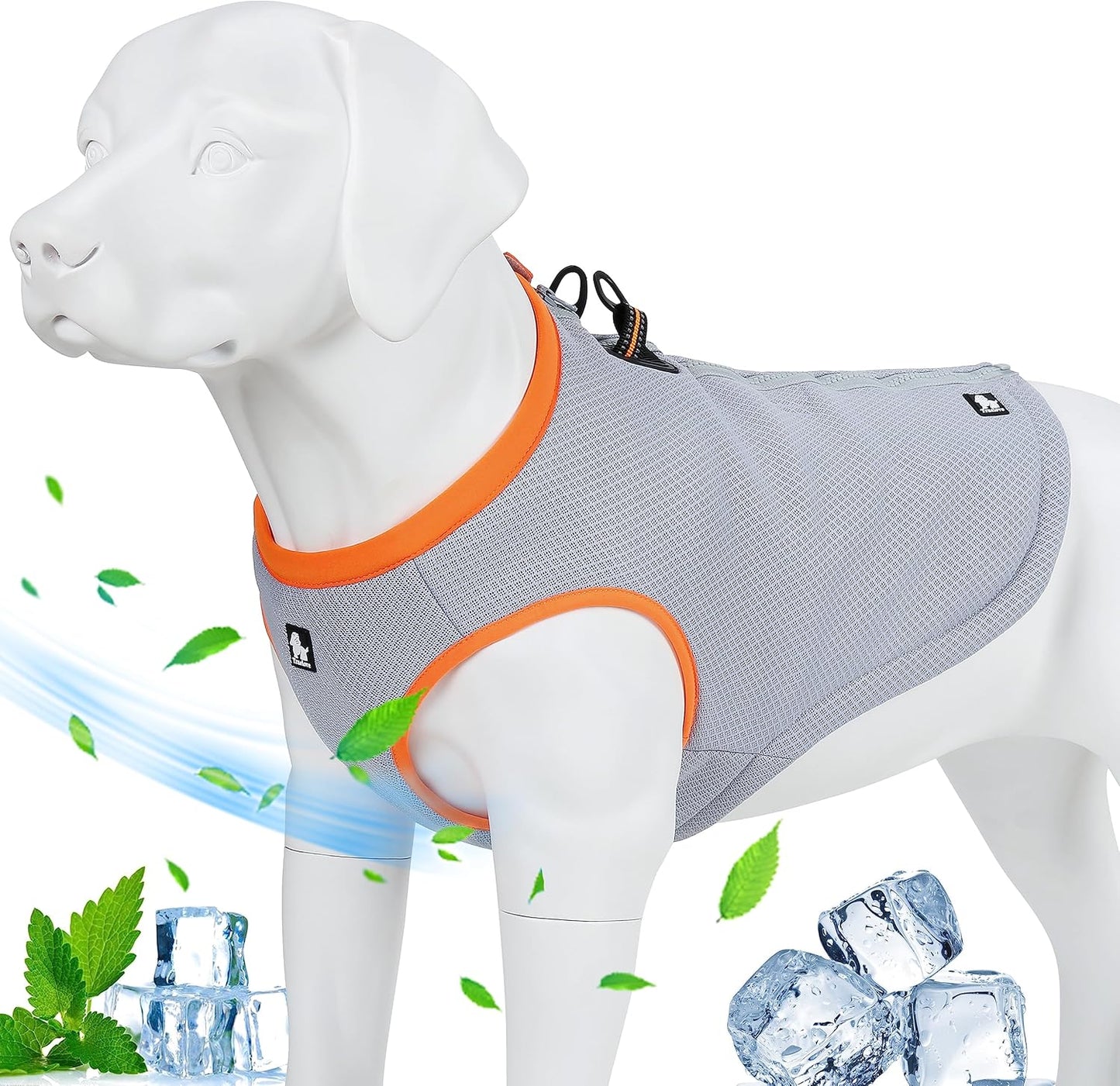 Truelove Adjustable Dog Cooling Vest Harness for Outdoor Activities and Training